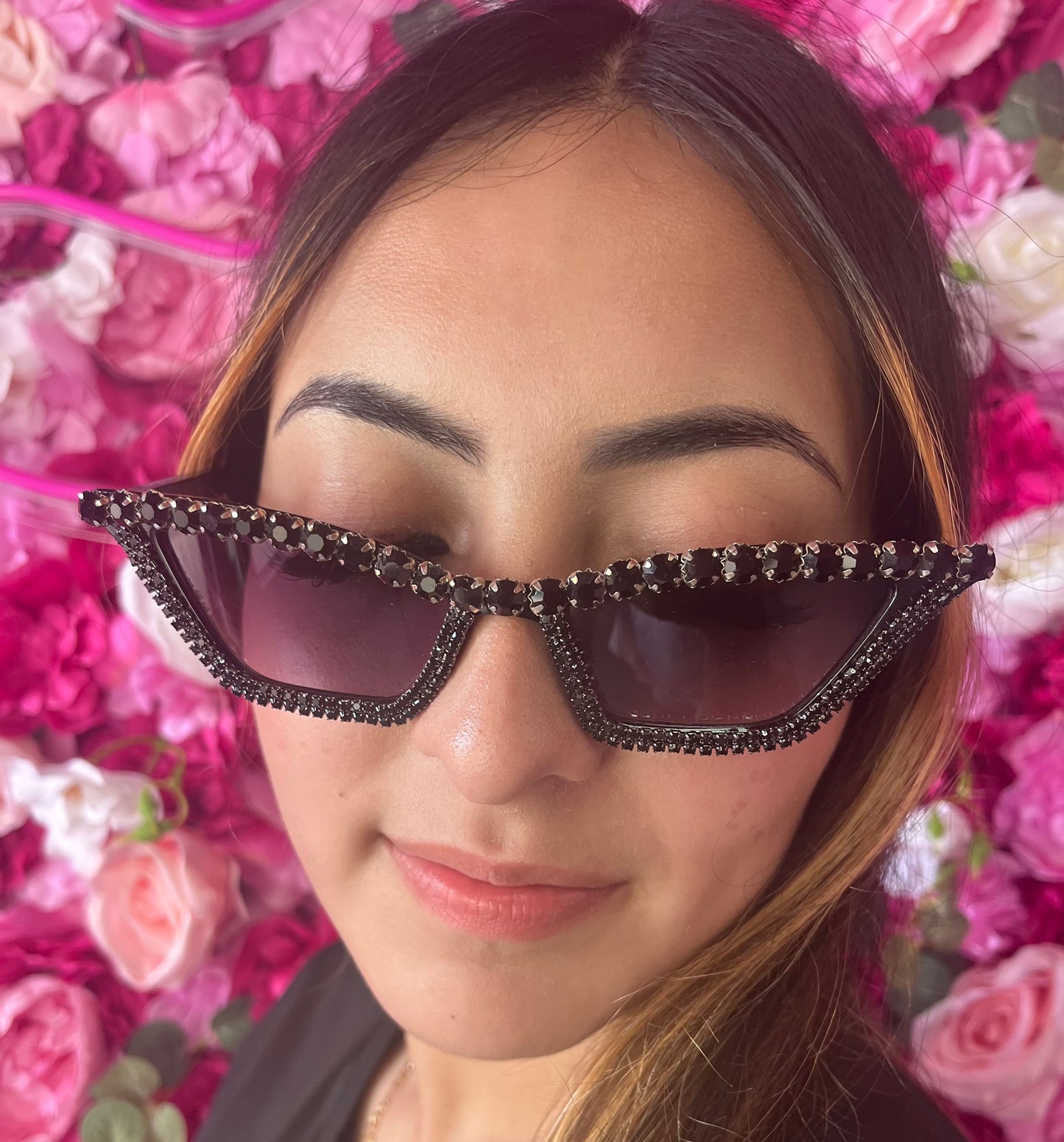 Diamond Glasses-Black