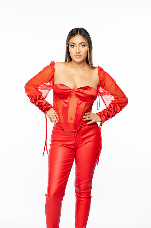 Sexy Red Crop Top