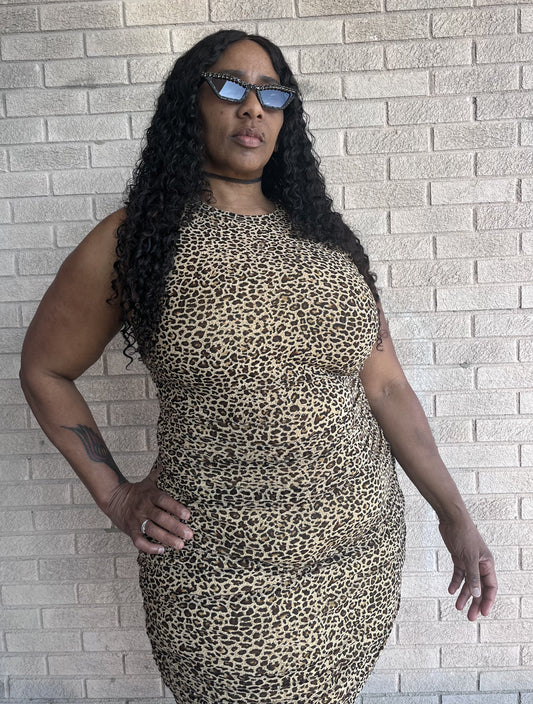 Plus Size “Cheetah Girl” Dress