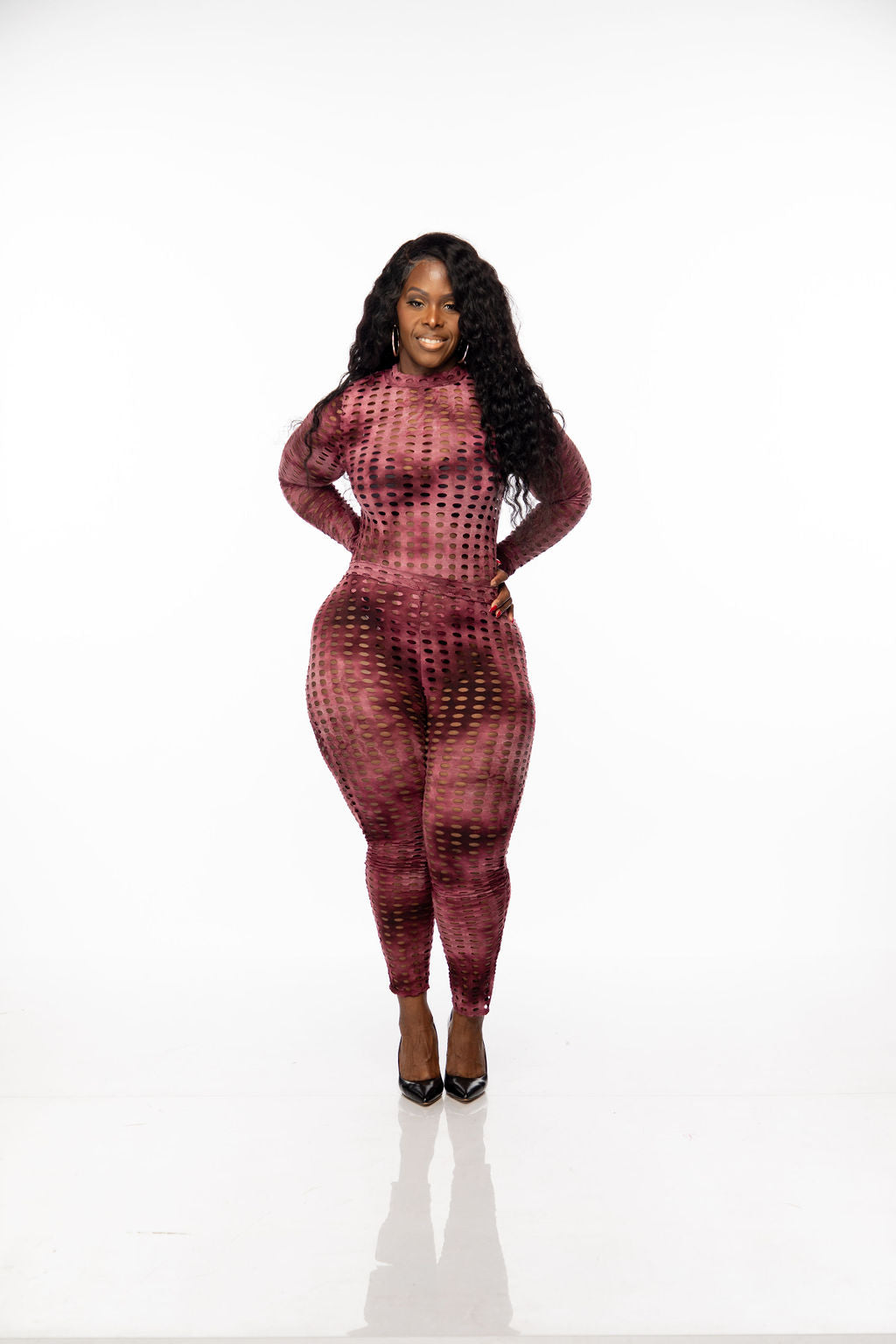 Burgandy “GoGo” 2 piece suit