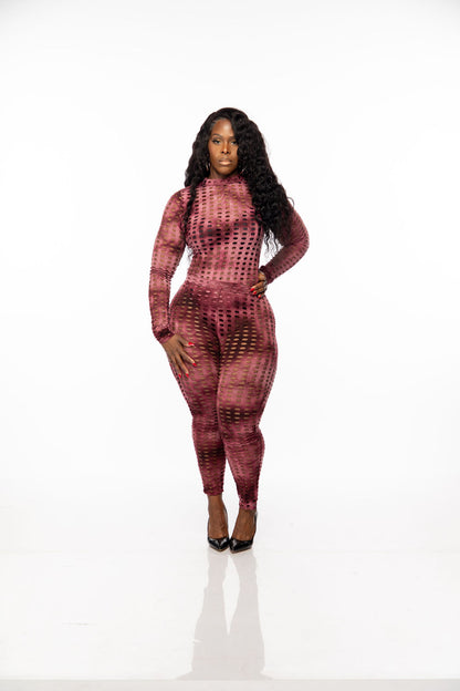 Burgandy “GoGo” 2 piece suit