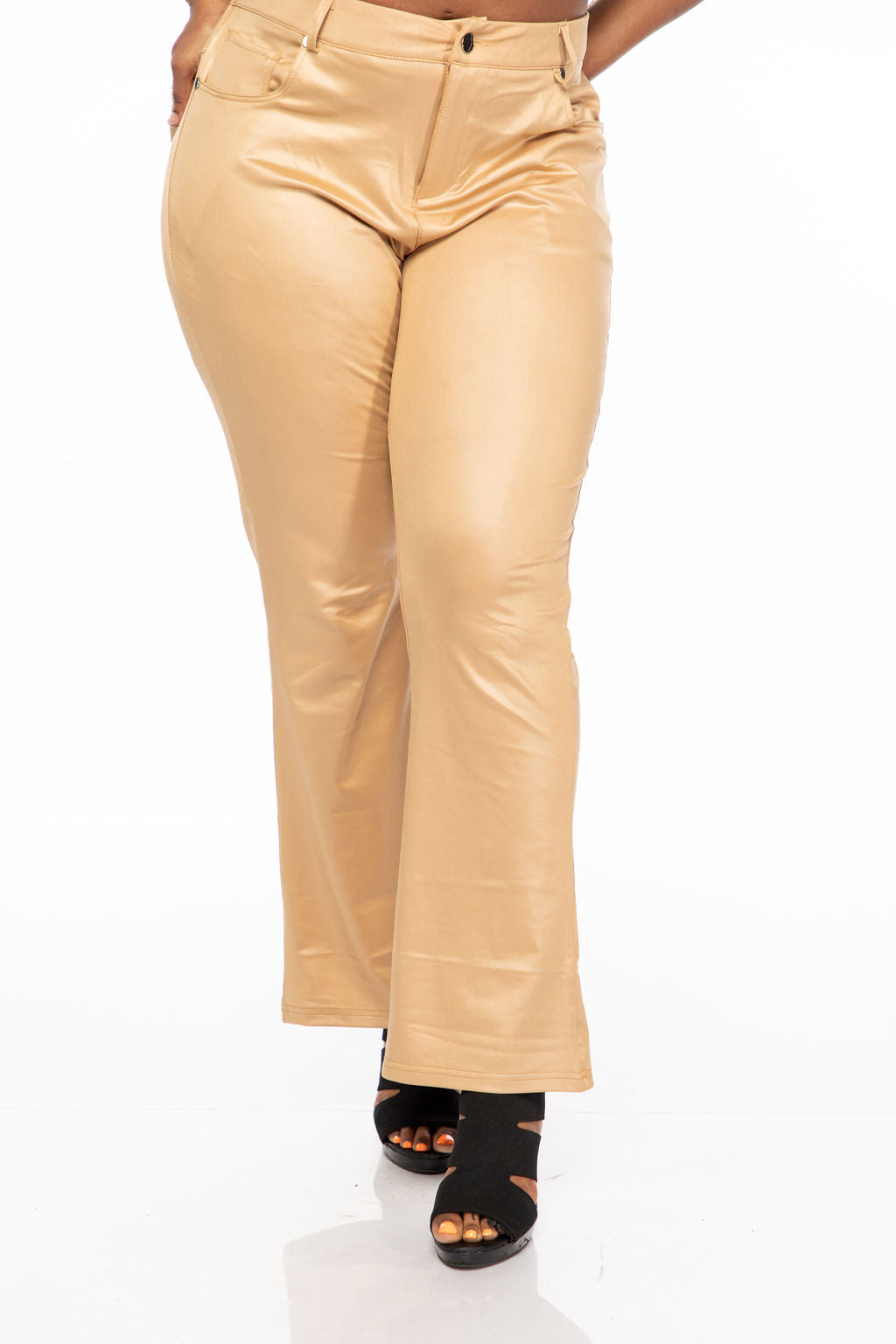 Gold Leather Pants