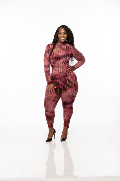 Burgandy “GoGo” 2 piece suit