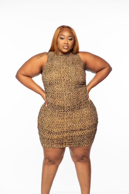 Plus Size “Cheetah” Dress